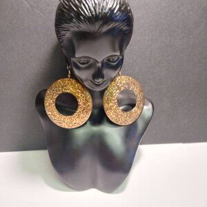 Afrocentric Earring / Handmade Earring / Bronze Color Earring / Metal Earring